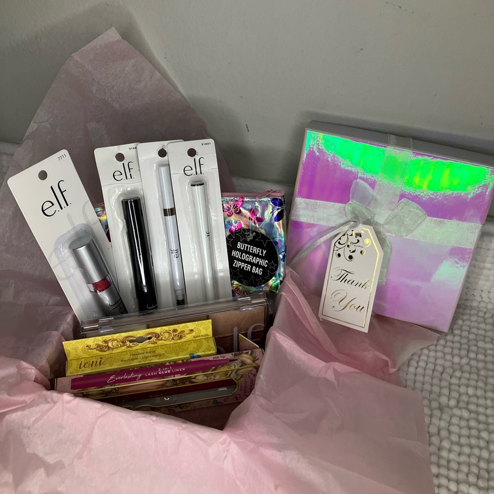 Elf Makeup Bundle with Free Makeup Bag (Lashes and Lash Glue included)